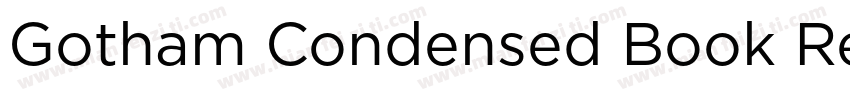 Gotham Condensed Book Regula字体转换